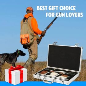 126Pcs Universal Gun Cleaning Kit Gun Cleaning Brushes Mops With Carrying Case For Rifles Pistols Handguns Shotguns