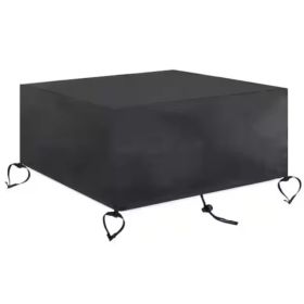 Square Fire Pit Cover, 30 In, Black (Option: 30x30x13 in)