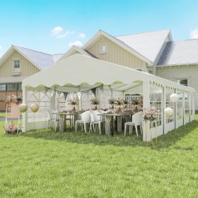 16.5' x 33' Large Party Tent (Option: White-670x580x270 mm)