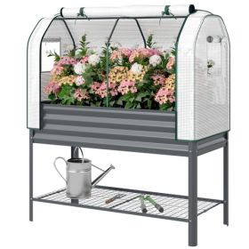 Raised Garden Bed With PE Greenhouse (Option: defaulttitle)