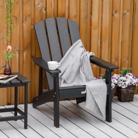 Adirondack Chair (Option: Black-870x530x155 mm)