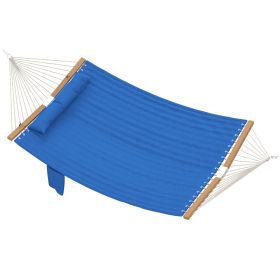 Outdoor Hammock 2-Person, with Pillow & Pad, 440 lbs Capacity, Navy Blue (Option: Navy Blue-780x220x220 mm)